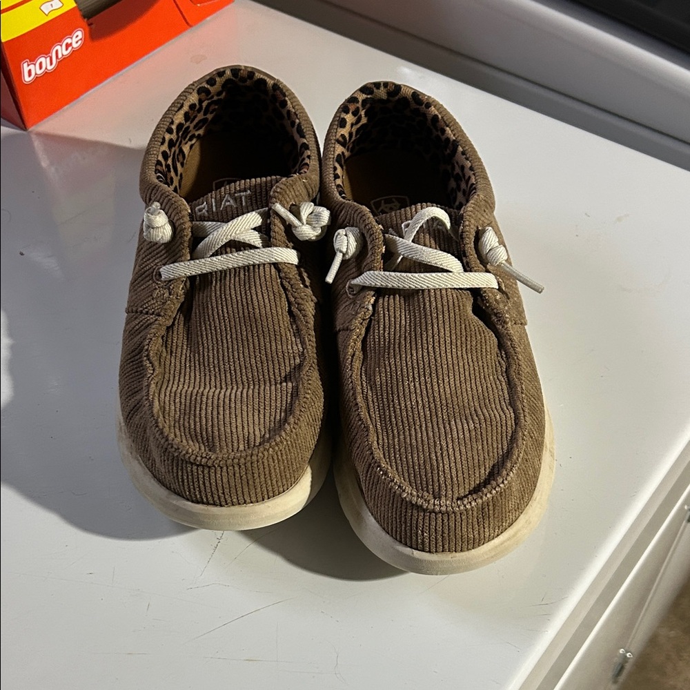 Ariat Tan Corduroy Women's Moccasins